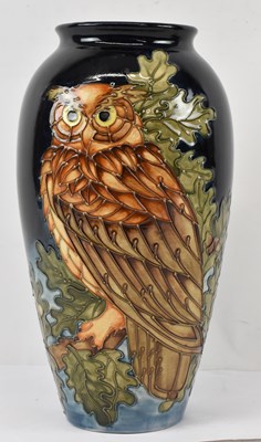 Lot 535 - MOORCROFT; a contemporary large ovoid vase...