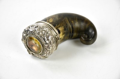 Lot 2636 - A 19th century Scottish snuff mull with white...