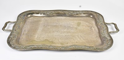 Lot 2816 - A large early 20th century silver plated twin...