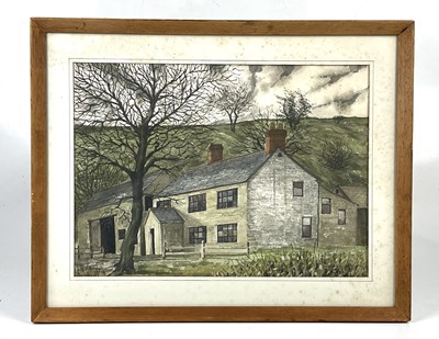 Lot 6241 - DAVID FORD; watercolour, country house, signed...