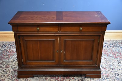 Lot 6729 - A reproduction mahogany sideboard, with two...