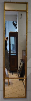 Lot 20 - An early 20th century gilt framed wall mirror,...