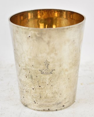 Lot 727 - A Victorian hallmarked silver beaker, height...