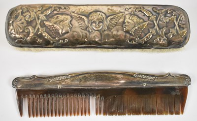 Lot 773 - An Edward VII hallmarked silver dressing table...