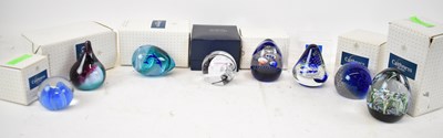 Lot 579 - Seven boxed Caithness paperweights (one...