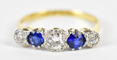 Lot 78 - An 18ct yellow gold and platinum tipped...
