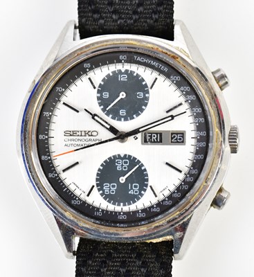 Lot 2896 - SEIKO; an early 1970s automatic chronograph...