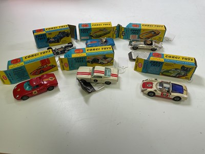 Lot 80 - CORGI; six racing cars, comprising a 325 Ford...