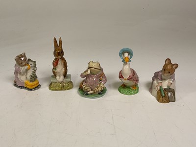 Lot 226 - Five Royal Doulton and Beswick Beatrix Potter...