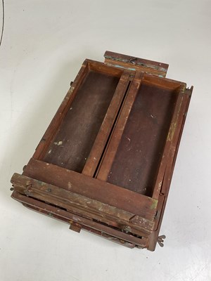 Lot 42 - An artist's wooden folding easel.