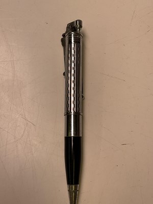 Lot 54 - A silver propelling pencil, vintage pen, two...