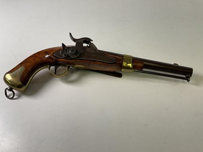 Lot 4 - An early 19th century Dragoon type percussion...