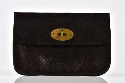 Lot 952 - MULBERRY; a dark brown Congo thick leather...