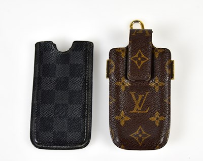 Lot 953 - LOUIS VUITTON; a coated canvas Monogram etui...
