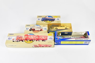 Lot 4695 - CORGI; a group of five boxed vehicles,...