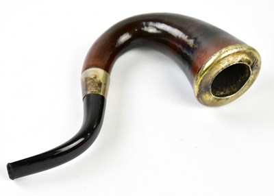 Lot 2669 - An Edward VII hallmarked silver mounted pipe,...