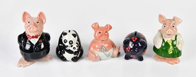 Lot 5484 - WADE; five NatWest pig money banks, also a...