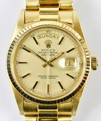 Lot 2836 - ROLEX; a 1971 gentleman's 18ct yellow gold...