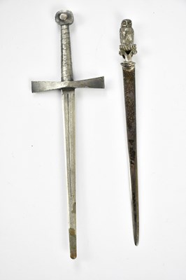 Lot 2643 - A George V hallmarked silver paper knife...