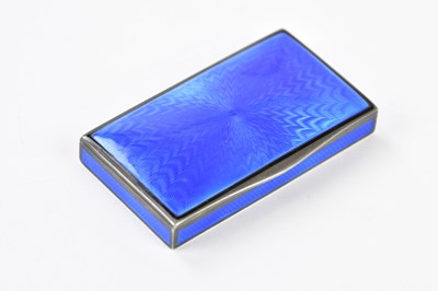Lot 2391 - A silver blue guilloché enamelled and...