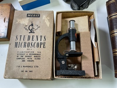 Lot 56 - Collectors' items including a Microscope and...