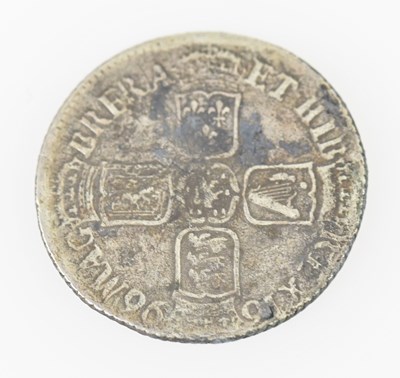 Lot 3209 - A William III 1696 Exeter Mint shilling...