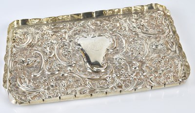 Lot 2390 - An Edward VII hallmarked silver embossed...