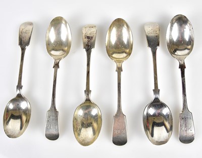 Lot 2394 - BARKER BROS; a set of six Victorian hallmarked...