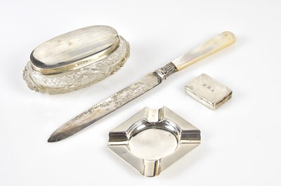 Lot 2639 - A Birmingham hallmarked silver snuff box,...