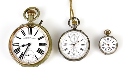 Lot 3014 - An early 20th century Goliath watch with...