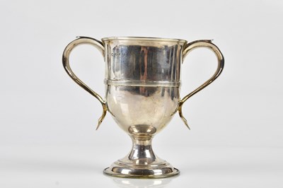 Lot 2306 - A George III hallmarked silver twin handled...