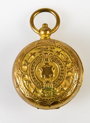 Lot 3200 - A gilt metal spring action sovereign holder...