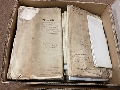 Lot 6051 - A large collection of wills and deeds,...