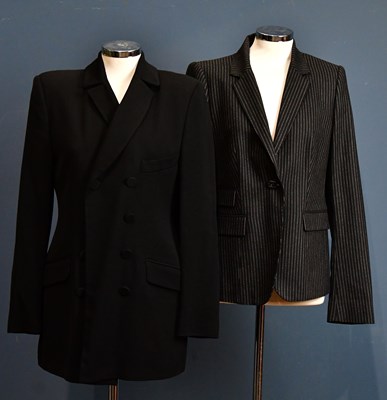 Lot 1017 - EMPORIO ARMANI; a 100% wool black lady's...