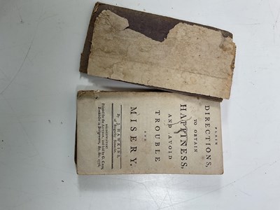 Lot 292 - [RELIGION] HAWKINS, J [of Stogurfey, Somerset];...