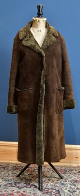Lot 1038 - A lightweight full length lady's brown...