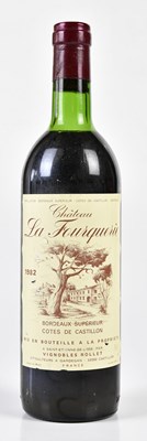 Lot 2827 - RED WINE; a bottle Chateau La Fourquerie, 1982,...