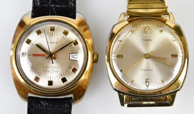 Lot 2915 - TIMEX; an electric time zone wristwatch, and a...