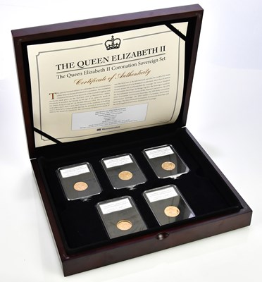 Lot 3049 - WESTMINSTER; a cased set of five Queen...