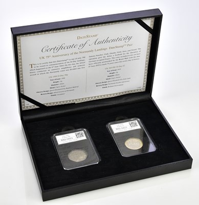Lot 3204 - D-DAY; a cased DateStamp certificate of...