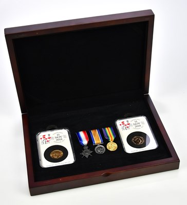 Lot 3065 - TOWER HILL; a cased set of two gold sovereigns,...