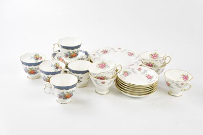 Lot 5412 - ROYAL ALBERT; a part 'Blue Lagoon' pattern tea...