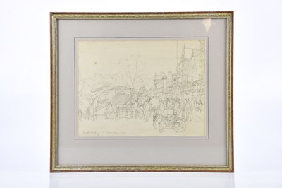 Lot 1668 - HARRY RUTHERFORD (1903-1985); pencil drawing, '...