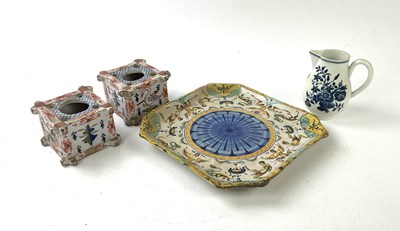 Lot 5455 - DR WALL; an 18th century Worcester blue and...