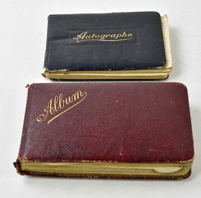Lot 6042 - Two vintage autograph albums containing...