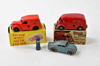 Lot 4521 - TRIANG; a Royal Mail Austin A40 van, a...