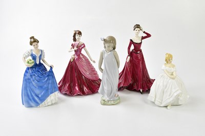 Lot 5363 - ROYAL DOULTON; two Royal Doulton figures,...