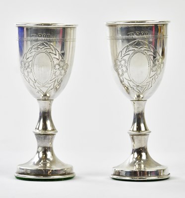 Lot 2651 - J ZEVING; a pair of George V hallmarked silver...
