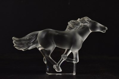 Lot 2143 - LALIQUE FRANCE; a frosted glass model of a...