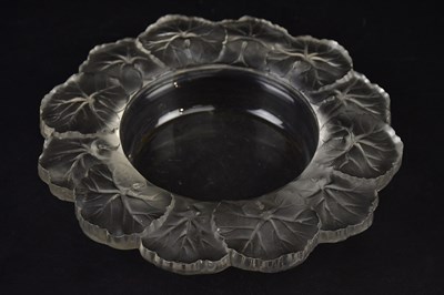 Lot 2126 - LALIQUE FRANCE; a clear and frosted glass...